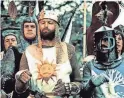  ?? COLUMBIA TRISTAR ?? Eric Idle, John Cleese and Graham Chapman, Terry Jones and Michael Palin, in a scene from “Monty Python and the Holy Grail.”