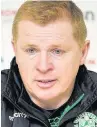  ??  ?? PUNISHED Neil Lennon