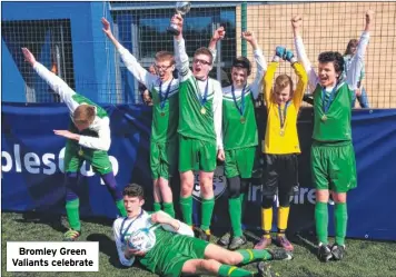  ??  ?? Bromley Green Valiants celebrate