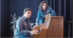  ?? JOHN FRANCIS PETERS/THE NEW YORK TIMES ?? Robert Lopez and Kristen Anderson-Lopez at the La Jolla Playhouse in La Jolla, Calif.