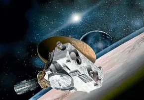 ?? NASA ?? Nasa’s New Horizons space robot nears Pluto in July 2015, in this artist’s impression.