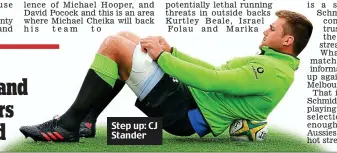  ??  ?? Step up: CJ Stander