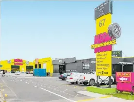  ??  ?? The Tyre Works businesses at 3 Fairy Springs Rd, Rotorua (left) and 67 Hewletts Rd, Mt Maunganui.