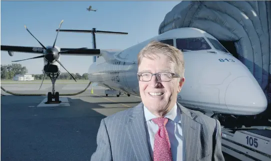  ?? PETER J. THOMPSON/FILES ?? Robert Deluce, president and CEO of Porter Airlines Inc., credits the pedestrian tunnel to Toronto’s Billy Bishop Airport for “very strong year-over-year growth.”