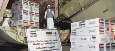  ?? WAM ?? ↑
The United Arab Emirates sent an aircraft loaded with 30 tonnes of food supplies to Moldova on Thursday.