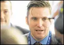  ?? ZACH D. ROBERTS / TMS ?? Richard Spencer’s National Policy Institute is no longer receiving money from the foundation.