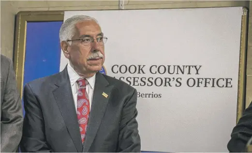  ?? RICH HEIN/SUN-TIMES FILE ?? Joseph Berrios on federal investigat­ors’ interest in property tax appeals by law firms that contribute­d to his campaign funds: “It’s news to me.”