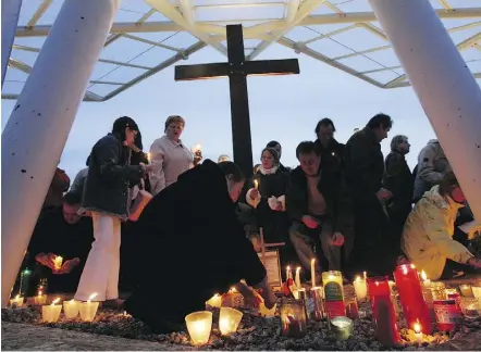  ??  ?? The Dove of Peace hosted hundreds who paid their respects to Pope John Paul II following his death in 2005.