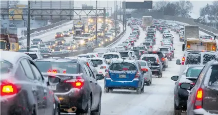  ?? Ottawa Citizen files ?? According to the 2014 traffic index, released by TomTom NV on Tuesday, the Canadian gridlock problem cost the average commuter nearly 79 hours last year, up from 77 hours in 2013. Ottawa, with a congestion of 28 per cent, was ranked third in Canadian...