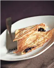  ?? TNS ?? Swedish pancakes are like crepes. Sometimes they are folded up into triangles.