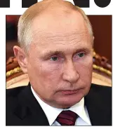  ??  ?? VICTORY CLAIM: Vladimir Putin