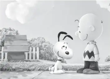  ?? PHOTOS BY BLUE SKY STUDIOS ?? Snoopy’s daydreams and Charlie Brown’s travails will gain a new dimension in Peanuts.