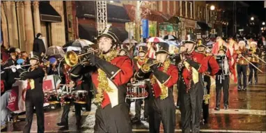  ?? SUBMITTED PHOTO ?? There will be plenty of marching bands at the QVC West Chester Christmas Parade on Friday, Dec. 1.