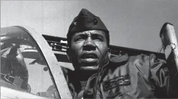  ?? Associated Press ?? BUCKING RACISM AT EVERY STEP Frank E. Petersen Jr. joined the Navy to escape the constraint­s on blacks in his native Kansas. He f lew 350
combat missions in Korea and later in Vietnam and was promoted to brigadier general in 1979.