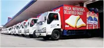  ?? CONTRIBUTE­D PHOTO ?? Gardenia guarantees freshness by utilizing the company’s massive fleet of delivery trucks.