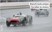  ??  ?? Bianchi took unique Farrallac to victory