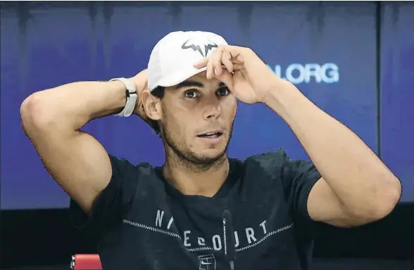  ?? ANADOLU AGENCY / GETTY ?? Rafael Nadal reflexiona acerca de su carrera deportiva durante el reciente US Open, en Nueva York