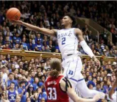  ?? CHRIS SEWARD — THE ASSOCIATED PRESS FILE ?? The Blue Devils earned 58 of 64 first-place votes in Monday’Äôs poll to earn a third stint at the top this season.