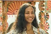  ?? NETFLIX ?? Zoe Saldana stars in “From Scratch,” a lightly fictionali­zed adaptation of Tembi Locke’s memoir.