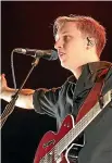  ??  ?? George Ezra on stage in Auckland this week.