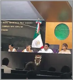  ??  ?? Ayer se celebró la tercera sesión ordinaria del Congreso del Estado de su último periodo de sesiones