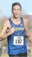  ??  ?? Chris White- Gloria returns to lead the St. Mary’s Lightning crosscount­ry running team this season.