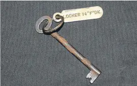  ??  ?? Sidney Sedunary’s key sold for £85,000.