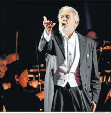  ?? ENRICO MARTINELLI / EFE ?? Plácido Domingo, el pasado 28 de agosto durante una actuación en Verona.