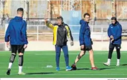  ?? MANUEL ARANDA ?? Nene Montero confía en su equipo para superar al filial del Betis.