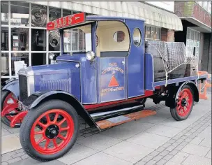  ??  ?? A 90 year old vintage Bass lorry was on show at the unveiling of blue plaques to honour Bass and Butler in Hinckley, June 2017. Picture: Graham Lancaster