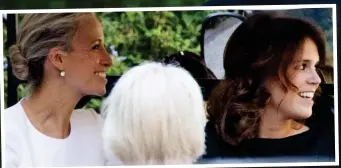  ??  ?? Bride-to-be: Miss Nonoo arrived in a golf buggy with Princess Eugenie