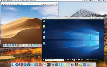  ??  ?? Forget Boot Camp or a dual-boot partition. Parallels Desktop 14 allows Mac users to run Windows, Linux, and even Android side-by-side with macos.