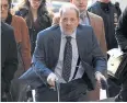  ??  ?? FACING THE MUSIC: Harvey Weinstein is seen arriving in court on Friday.