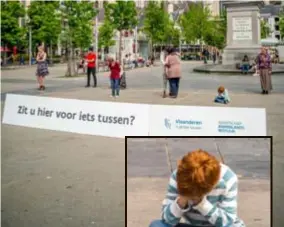  ?? FOTO'S WALTER SAENEN ?? De campagne werd gisteren op de Groenplaat­s in Antwerpen gelanceerd.