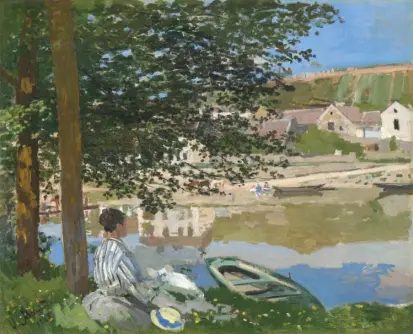  ??  ?? ABOVE: Claude Monet, “On the Bank of the Seine, Bennecourt,” 1868. The Art Institute of Chicago, Potter Palmer Collection.