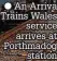 ?? ?? An Arriva Trains Wales service arrives at Porthmadog station