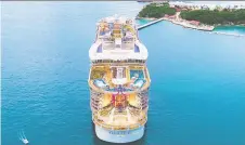  ??  ?? Royal Caribbean’s Oasis of the Seas is undergoing a US$165 million refit on the 10th anniversar­y of its launch.