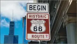  ??  ?? PUNTO CERO. La ciudad de Chicago, en Illinois, es el punto inicial de esta travesía que cubre casi4 mil kilómetros de largo y atraviesa 8 de los 50 estados que integran el territorio estadounid­ense.