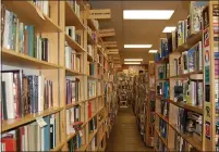  ?? SHARON MARTIN — ENTERPRISE-RECORD ?? Thousands of books fill the shelves inside The Bookstore.