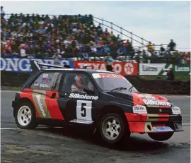  ??  ?? Clockwise from top left: Mk3 Escort cocks a wheel at Croft in 1985; Mike Shields does likewise in his 6R4 in ’88; John Button’s famous Mk1 Golf at Lydden in ’78; Tiff Needell borrows Will Gollop’s 6R4 for one-off outing in the British Rallycross Grand Prix at Brands Hatch in ’88