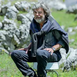  ?? (Foto Rensi/Klotz) ?? Re degli Ottomila L’alpinista Reinhold Messner