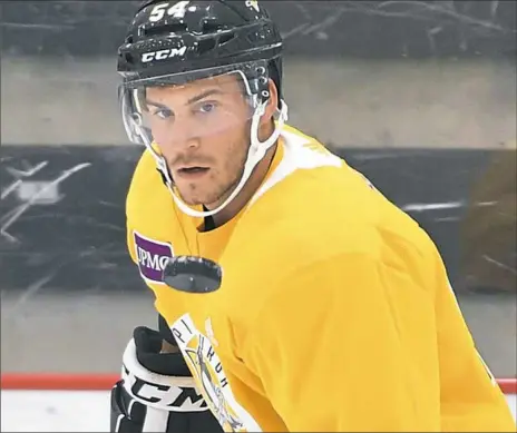  ?? Peter Diana/Post-Gazette ?? A new diet has helped Penguins prospect Thomas Di Pauli return to fitness after some injury problems last season.