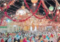  ?? DEEPAK SHARMA/HT PHOTO ?? The at the Ajmer Sharif Dargah