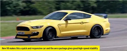  ??  ?? New V8 makes this a quick and responsive car and the aero package gives good high-speed stability