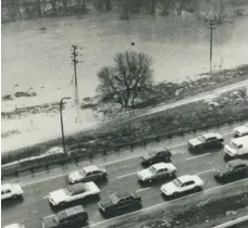  ?? DALE BRAZAO/TORONTO STAR FILE PHOTO ?? Don River flooding in the early 1980s. The city plans to reroute the Don, clean polluted soil and flood-proof more than 700 acres of waterfront land.