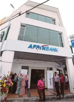  ?? WEBSITE PIC ?? Higher net fee and commission income, Islamic banking income, net gain on financial instrument­s and other income contribute­d to Affin Bank’s higher earnings last year.