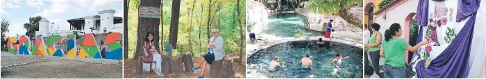  ??  ?? VACACIONES. El Fuerte San Cristóbal, los senderos en el Parque Nacional Montaña de Celaque, las aguas termales y el fervor religioso son atractivos de Gracias.