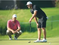  ?? AP PHOTO/JERRY HOLT ?? Brooks Koepka plays in the pro-am for the 3M Open in Blaine, Minn., on Wednesday.