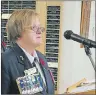  ?? CAPE BRETON POST PHOTO ?? Port Hawkesbury resident Jean Marie Deveaux, who passed away Sunday at age 66, is shown in the file photo. For more than 30 years, she held a number of high posts with the Royal Canadian Legion.