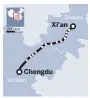  ??  ?? Route of new bullet train, which has 15 stops.Source: China Railway Corp. CHINA DAILY